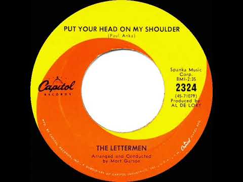 1968 HITS ARCHIVE: Put Your Head On My Shoulder - Lettermen (mono 45)