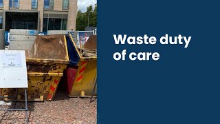 Waste duty of care animation explainer