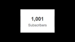 preview picture of video 'One Thousand Subscribers! Yaaay!'