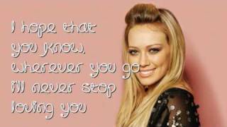 Hilary Duff - Never stop (with lyrics)