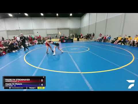 127 Lbs Round 1 (8 Team) - Madelyn Strohmayer, Minnesota Blue Vs Madilyn Peach, Wisconsin Dc5d