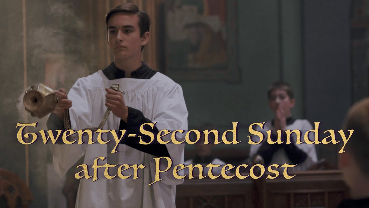 The music that inspired the saints… —  Twenty-second Sunday after Pentecost Gregorian Chant