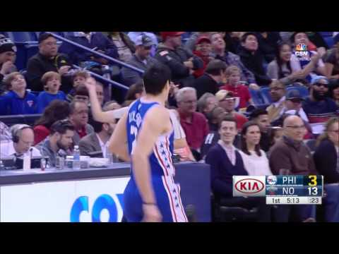 Ersan Ilyasova 23 PTS, 8 REB, 4 AST Pelicans vs 76ers 12/8/2016