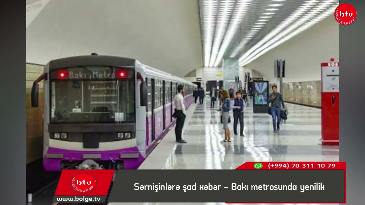 Sərnişinlərə şad xəbər - Bakı metrosunda yenilik