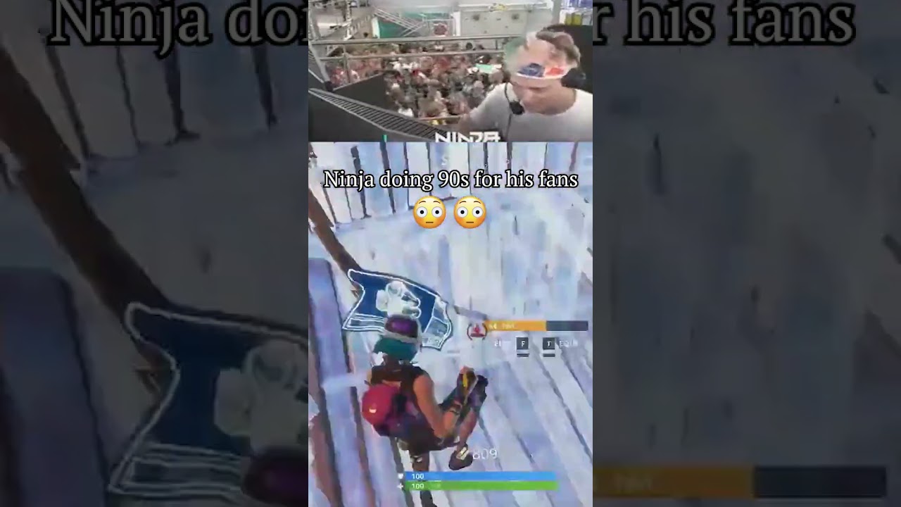Ninja doing 90s for his fans🔥😧 #fortnite #ogmap #ninja #fortnitechapter1 #90s #oldmap #creative2
