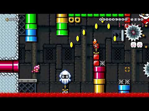 Rainbow Castle by bran98 [SMM2]