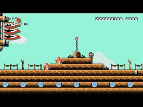 The "Mandatory" Airship Level... by Javier - Super Mario Maker - No Commentary 1bo