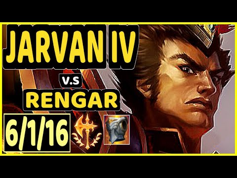 DIAMONDPROX (JARVAN IV) vs RENGAR - 6/1/16 KDA JUNGLE GAMEPLAY - EUW Ranked GRANDMASTER