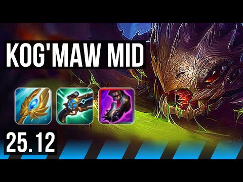 KOG'MAW vs ORIANNA (MID) | 8/2/2, Dominating | NA Master | 25.12