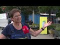 Oude tegel ruilen voor plantje in Almere