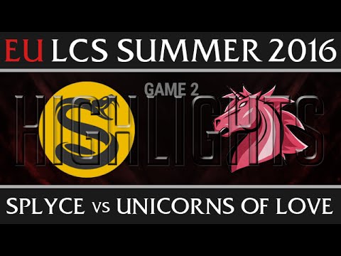 Splyce vs Unicorns of Love Highlights, Game 2 EU LCS Week 4 Day 1 Summer 2016 - SPY vs UOL G2