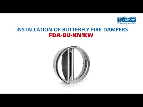Installation of butterfly fire dampers FDA-BU-KN/KW - zdjęcie