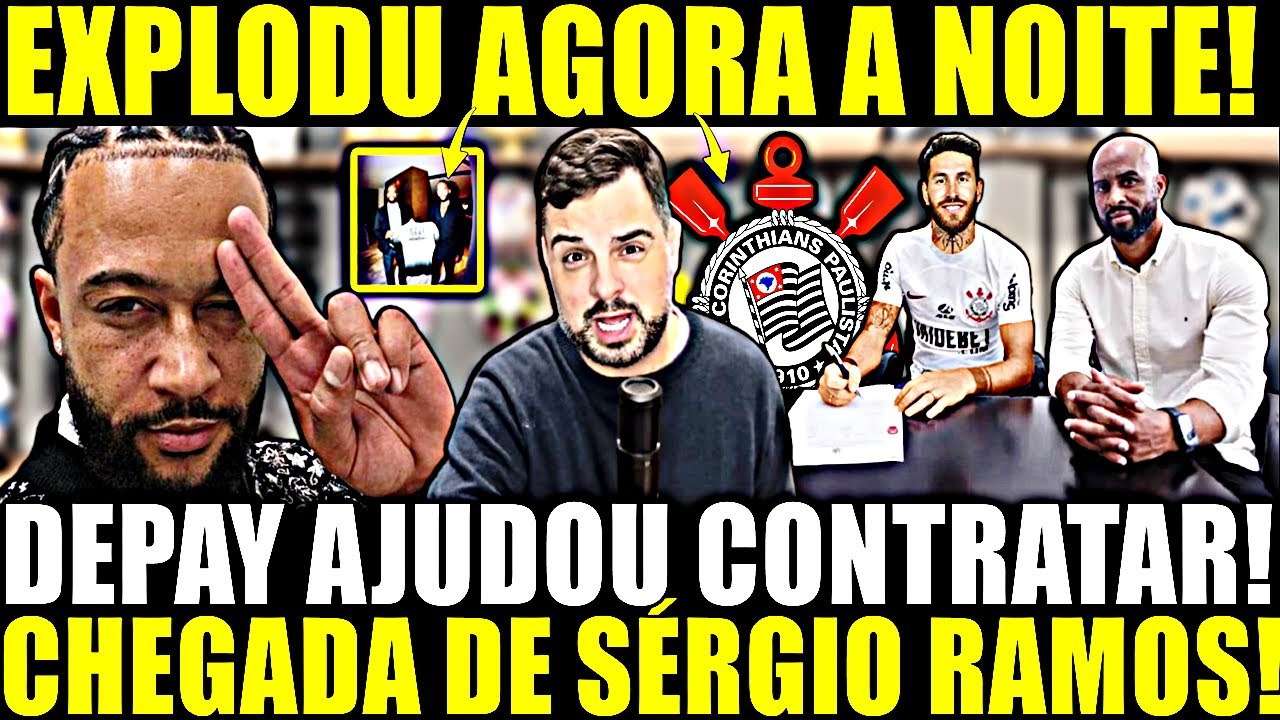 EXPLODIU AGORA A NOITE!! CHEGADA DE SERGIO RAMOS! MEMPHIS AJUDOU CONTRATAR! TODOS DETALHES REVELADOS