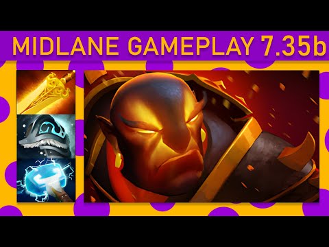 ⭐Ember Spirit 15+ Kills! Mid Gameplay 7.35b - Dota 2 Top MMR