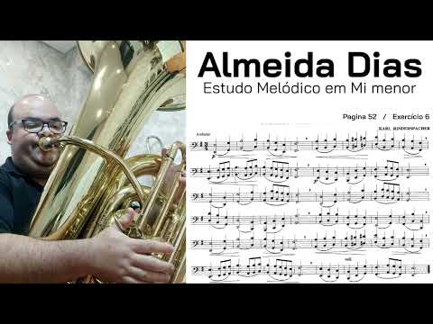 🎶 Método Almeida Dias: Estudo Melódico em Mi menor | Ex 6 / Pág 52 🎶
