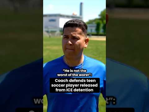 Coach defends teen soccer player released from ICE detention #shorts