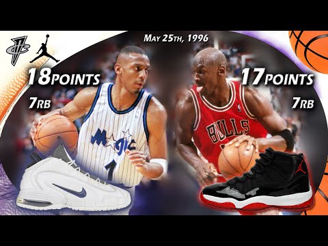 Penny Hardaway VS Michael Jordan Face-off G3 1996 Playoffs