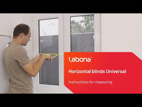 Instructions for measuring - Universal horizontal blinds