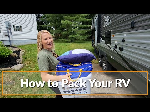 How We Pack and Unpack Our RV Before and After Camping | RV Packing for Beginners #rv #camping #camp