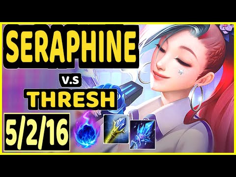 DUMBLEDOGE (SERAPHINE) vs THRESH - 5/2/16 KDA BOTTOM SUPPORT GAMEPLAY - EUW Ranked DIAMOND