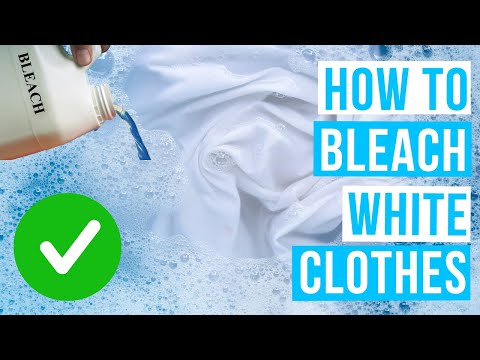 How to BLEACH WHITE CLOTHES | bleaching white shirts