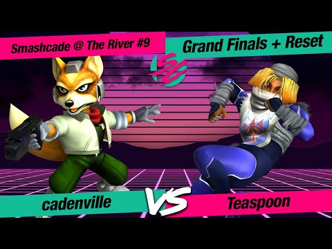 Smashcade @ The River #9 - SSBM - GF+R - cadenville (Fox) VS Teaspoon (Sheik)