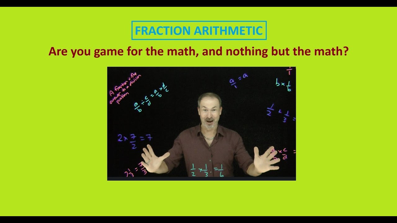 THE ARITHMETIC OF FRACTIONS: Are you game for the mathematical truth and nothing but the math truth?