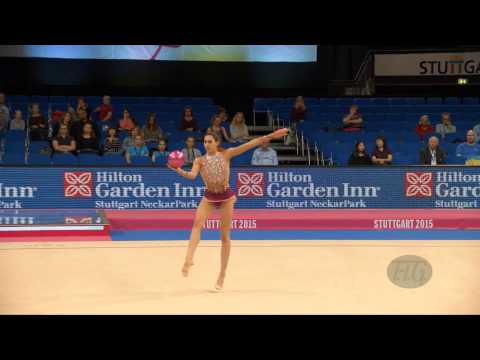 Nourhal KHATTAB (EGY) 2015 Rhythmic Worlds Stuttgart - Qualifications Ball