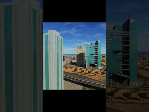 Phantom flys low between buildings - DCS