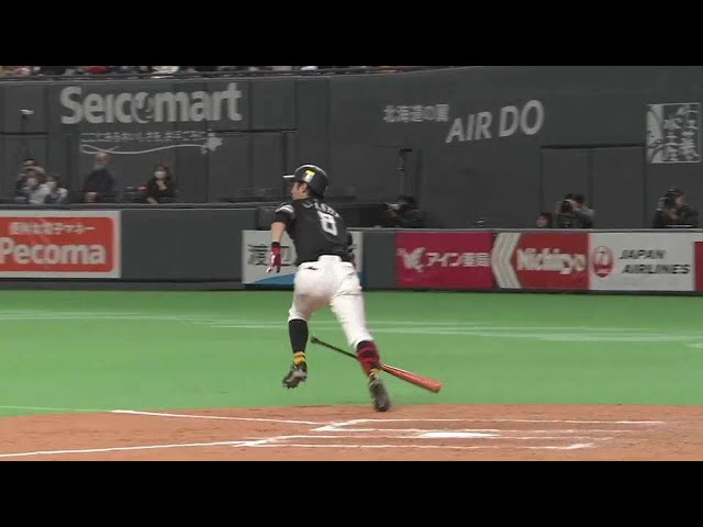 【7回表】ホークス・明石 同点に追いつく2点タイムリーヒット!! 2021/5/16 F-H