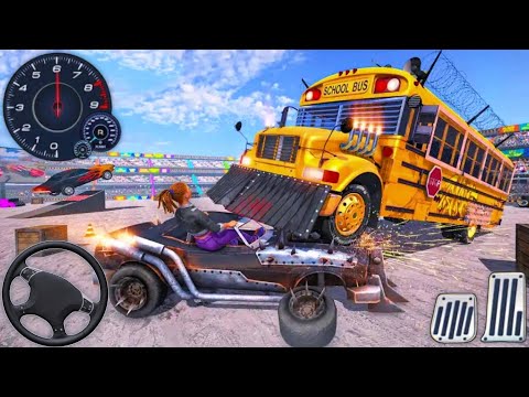 Monster Bus Crash Derby Destruction - Racing Monster Bus Game - Android Gameplay