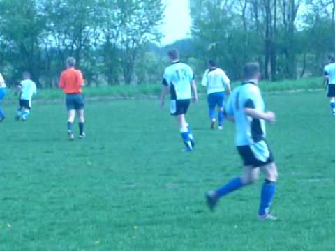 Korona Siedlisko akcja gol bramka