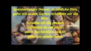 Spannenlanger Hansel! Mit Text, lyrics