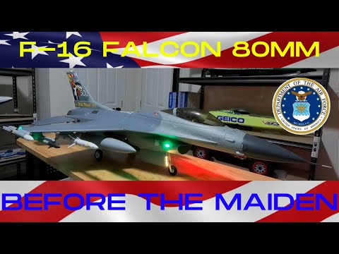 HORIZON HOBBY F-16 FALCON 80mm AFTER THE UNBOXING AND BEFORE THE MAIDEN FLIGHT