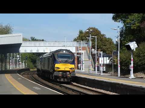 68002 & 68006 DRS haul nuclear flask/waste train through Beckhenham Hill 02/09/20