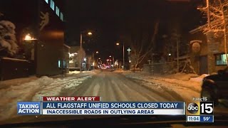 Flagstaff Unified Schools closed Tuesday