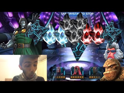 GOD TIER INSANE TRIPLE 6 STAR CRYSTAL OPENING! [MY BRO'S MAD LUCKY STREAK] (MCOC)