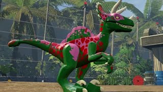 LEGO Jurassic World - Velociraptor Unlock Location + Gameplay (Skeleton & Custom Dinosaur)