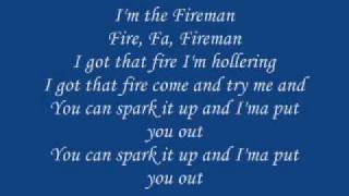 Fireman with lyrics