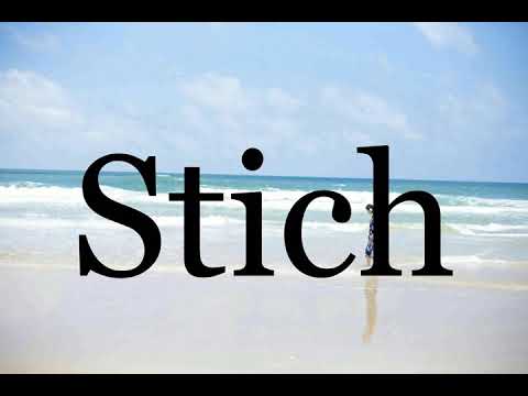 How To Pronounce Stich🌈🌈🌈🌈🌈🌈Pronunciation Of Stich