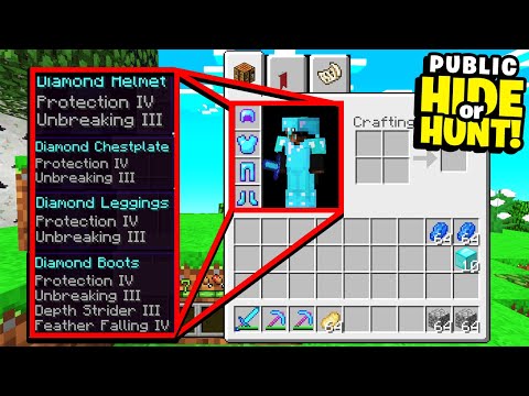 Bawble - making the most OVERPOWERED Minecraft GOD SET in minutes... (Hide or Hunt)