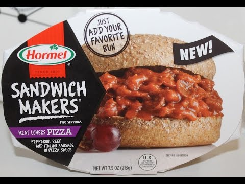 Hormel Sandwich Makers: Meat Lovers Pizza Food Review