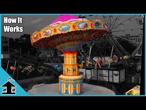Swing Carousel Carnival Ride Set Up
