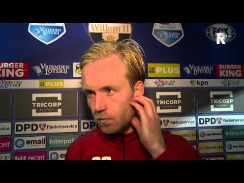 Daan Bovenberg na afloop van de 1-1 bij Willem II