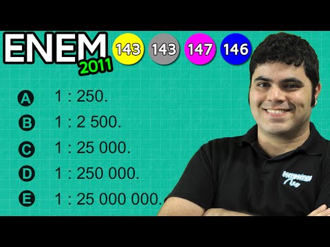 ENEM 2011 Matemática #11 - Escala das medidas de um mapa