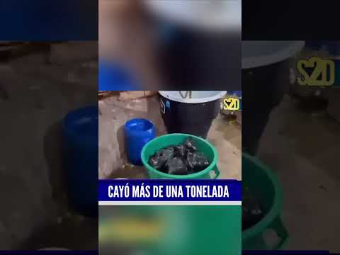 La  Policía, en coordinación con el Ejército  lograron la incautación de 1,1 toneladas