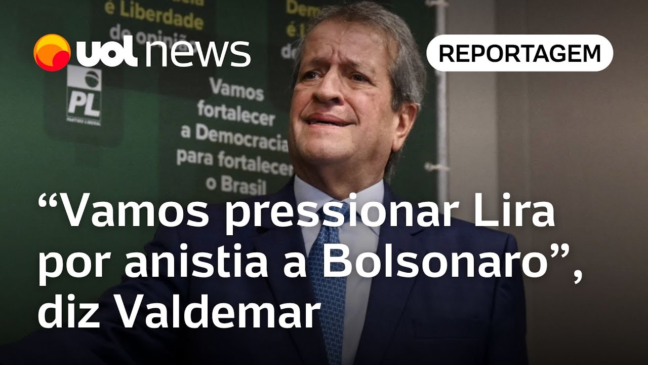 Valdemar Costa Neto: 'Após eleição, vamos pressionar Lira por anistia a Bolsonaro'