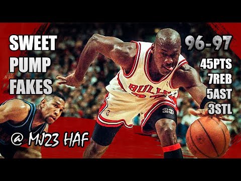 Michael Jordan Highlights vs Cavaliers (1996.12.28) - 45pts! Welcome to His Pump Fake Party!