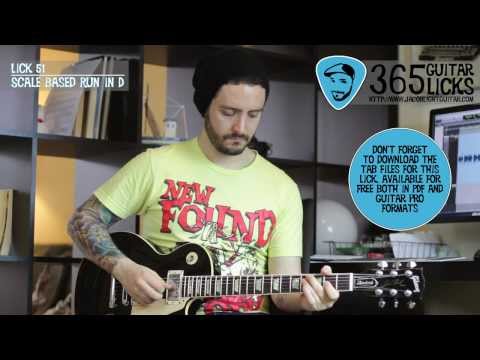 Lick 51/365 - Scale Based Run in D | 365 Guitar Licks Project