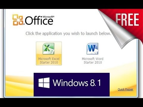 comment installer office 2010 sur windows 8